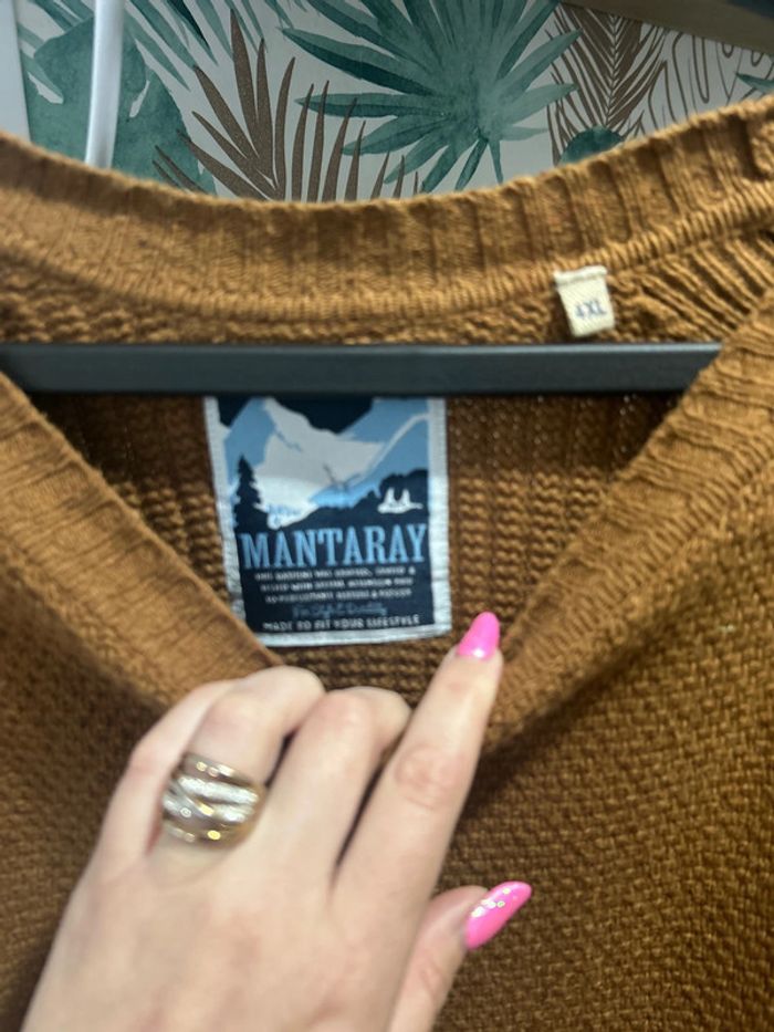 Pull marron Mantaray - photo numéro 2