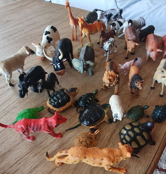 Lot de 35 animaux en plastique pour enfants - photo numéro 6