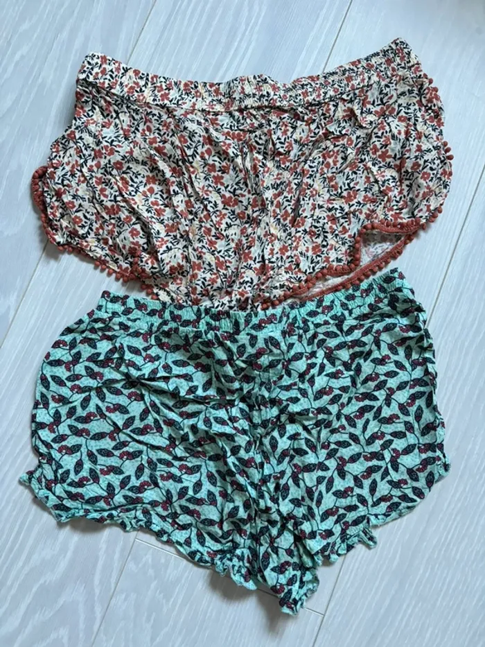 Lot de 2 pyjamas shorts Kiabi - taille M
