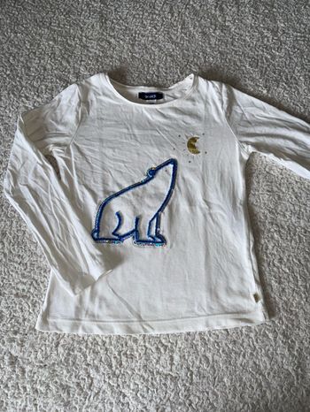 Teeshirt blanc ours Okaïdi 5 ans