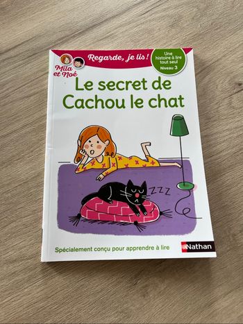 Livre première lecture le secret de Cachou le chat