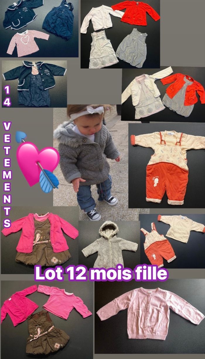 Lot 12 mois fille