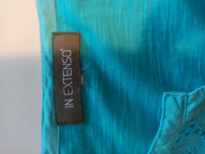 Tee-shirt bleu turquoise T 42 - photo numéro 8