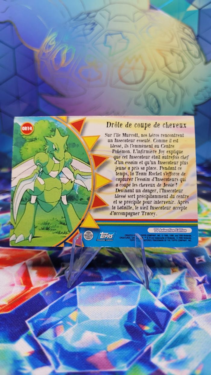 Carte Pokémon Topps OR14 "Drôle de coupe de cheveux" - photo numéro 2