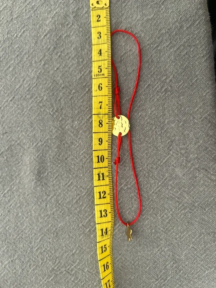 Bracelet cordon rouge - photo numéro 5