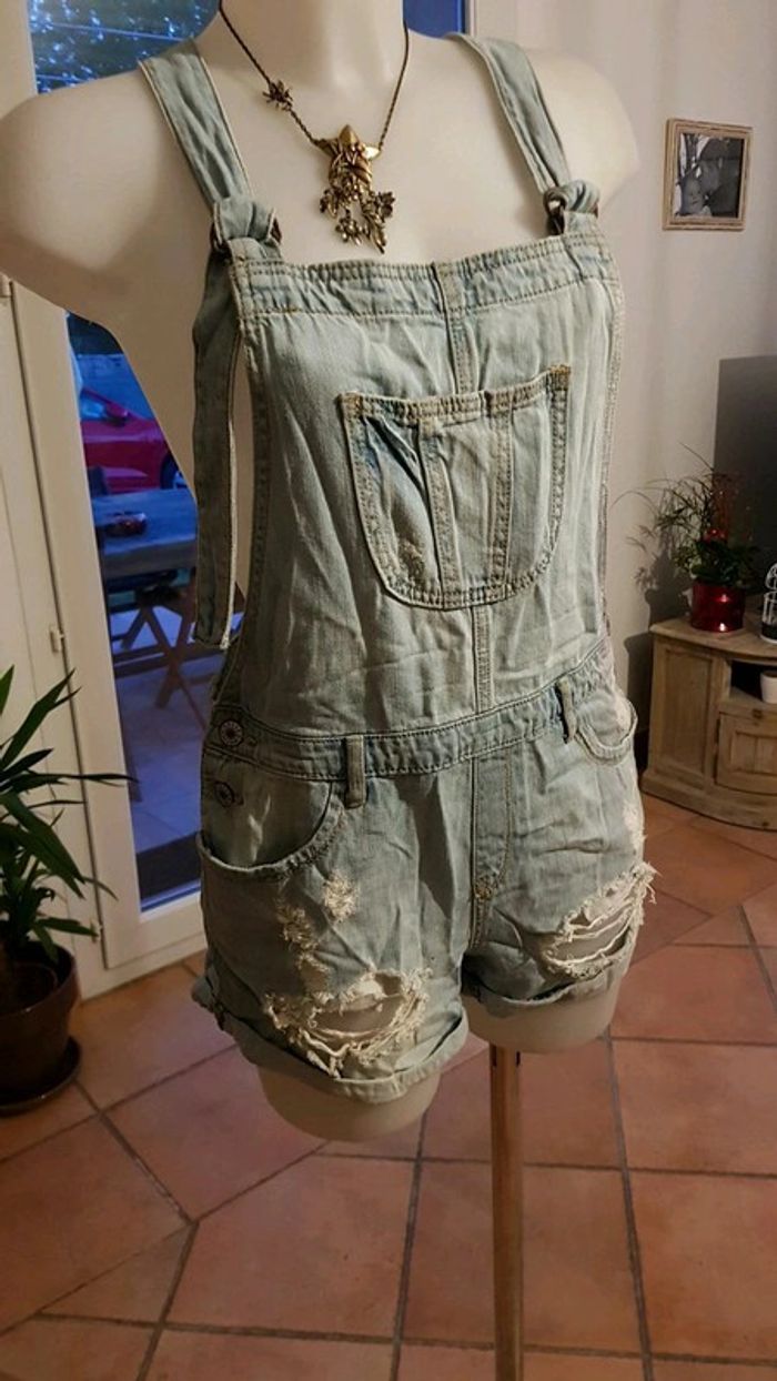 Combishort jean 34/36