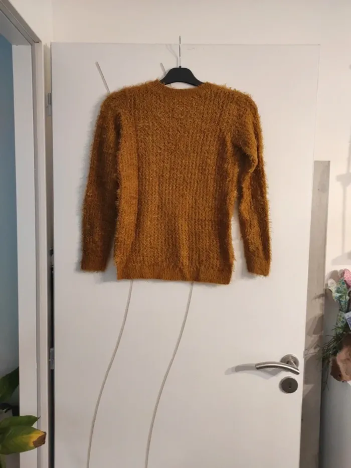 Pull moutarde pailleté Name it taille 12ans - photo numéro 3