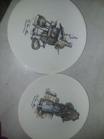 Lot 2 assiettes