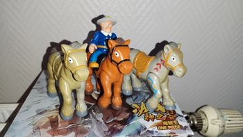 Lot Figurine Vintage 1996 Fisher Price Cheval Great Adventures Figure horse Sher