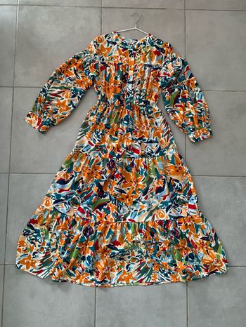 Robe longue fleurie