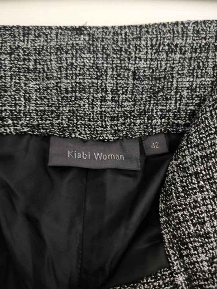 Pantalon droit noir et blanc femme - photo numéro 3