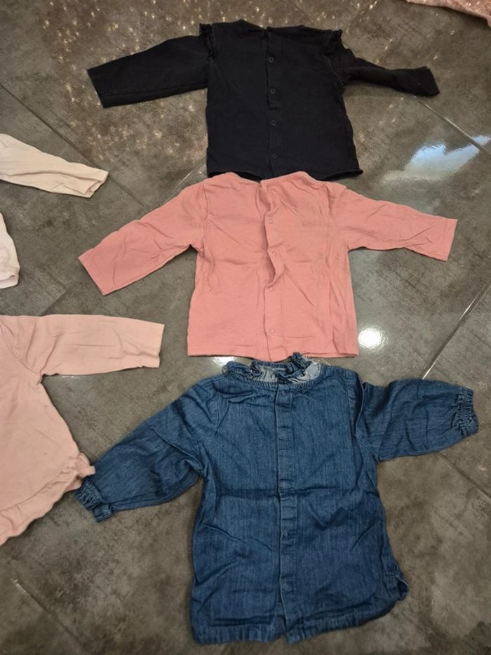 Lot de 8 t shirt manches longues 9 mois - photo numéro 2