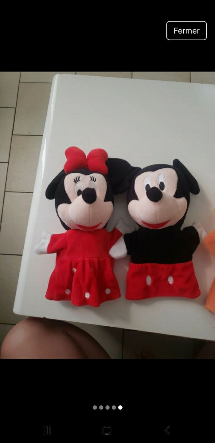 Lot de marionnettes peluches disney - photo numéro 5
