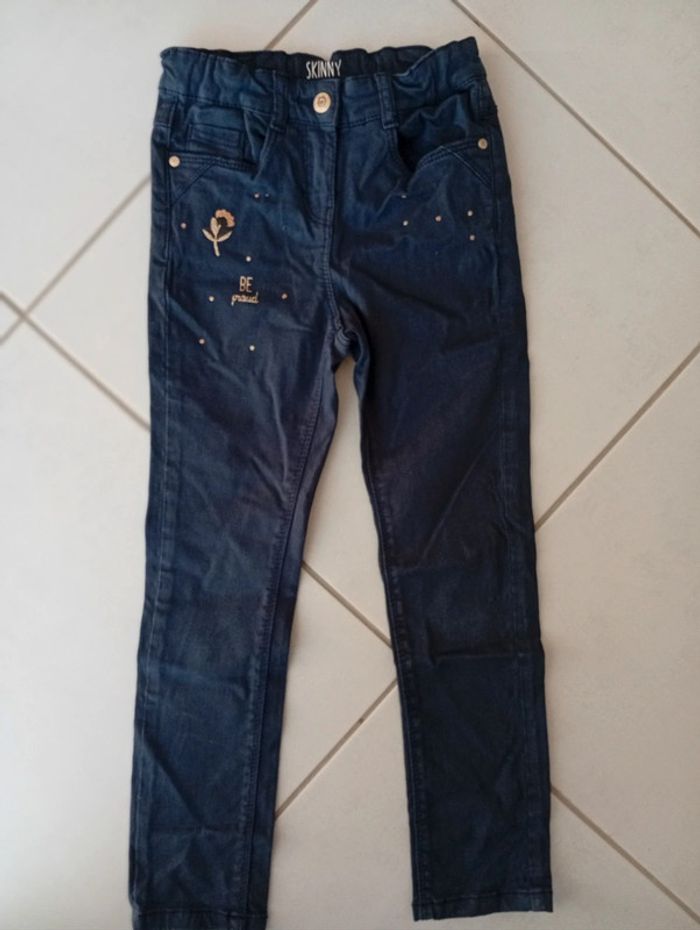 Jean skinny bleu marine Tape à l'oeil taille 6ans - photo numéro 2