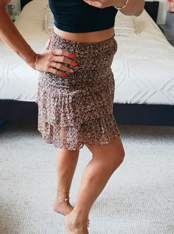 Mini jupe à volants Bonobo 34 taille élastique légère fluide