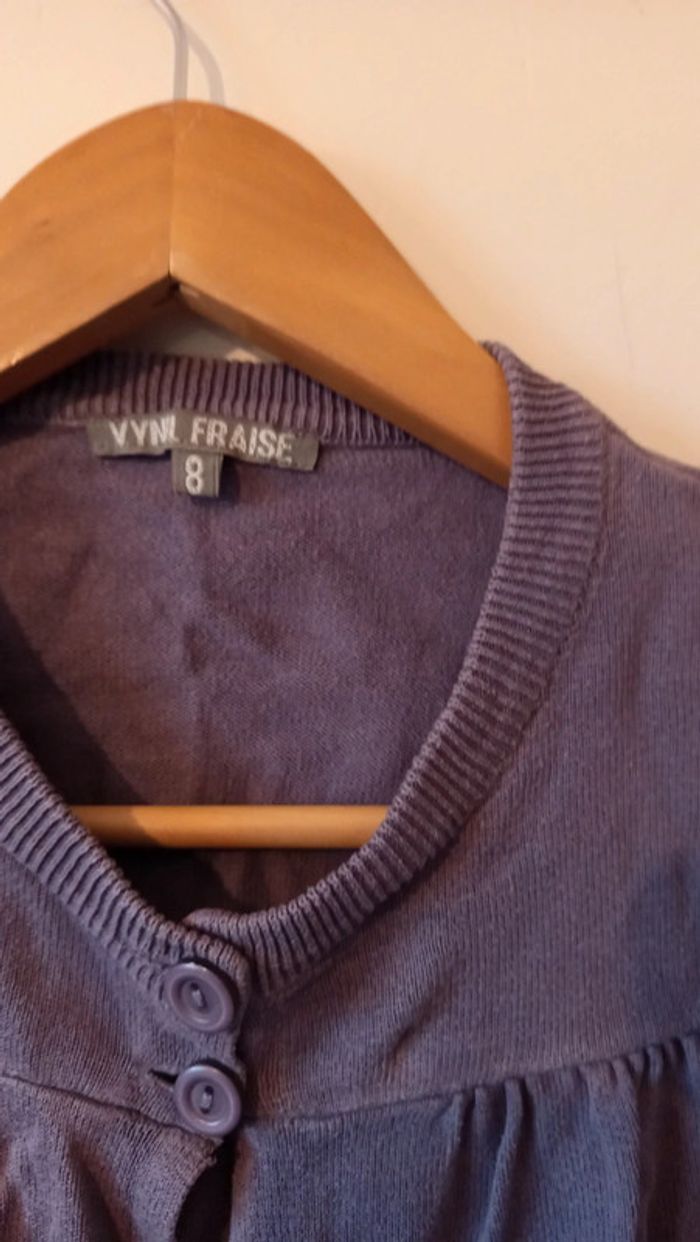 Gilet vynil fraise 8ans - photo numéro 4