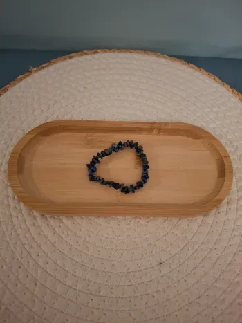 Bracelet en lapis-lazuli baroque