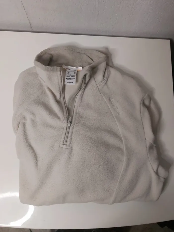 Veste douce crème ( oxylane) - photo numéro 4