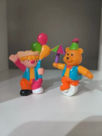Figurine cirque clown et ours