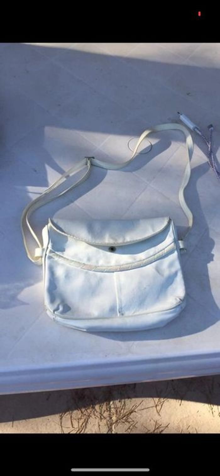 sac blanc vintage