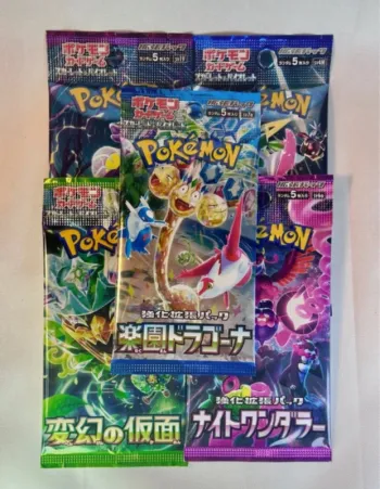 Lot de 5 Boosters Pokémon Japonais