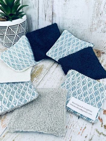 Lingettes lot de 8 lavable et réutilisable