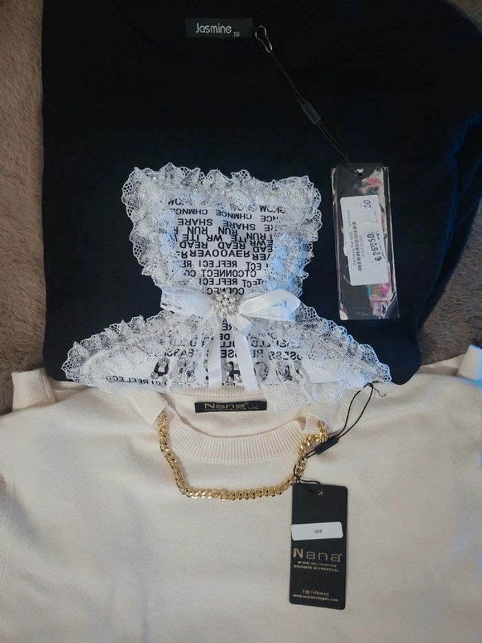 Lot de 2 pulls neufs avec étiquettes🧸 - photo numéro 2