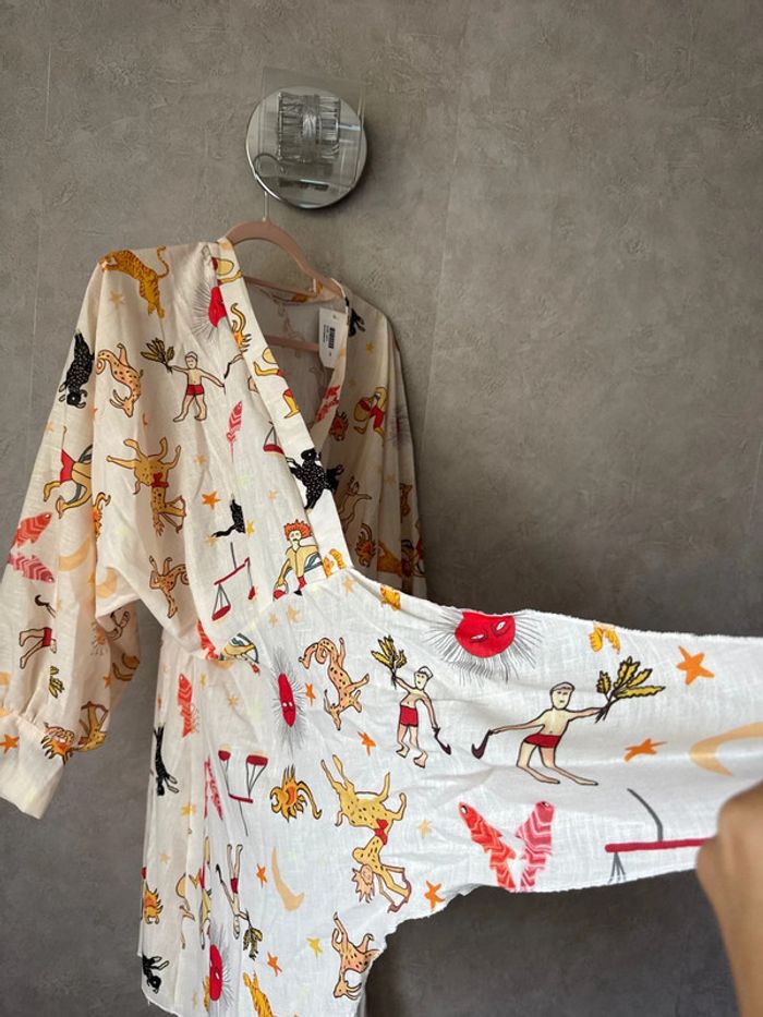Robe courte cache cœur à motif t 38 - photo numéro 9
