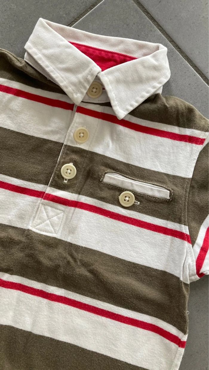 Lot ensemble polo tee shirt haut vêtement garçon jacadi 4 ans - photo numéro 4
