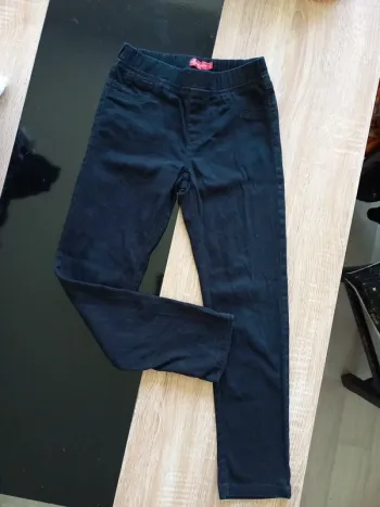 Pantalon jegging noir fille 8 ans