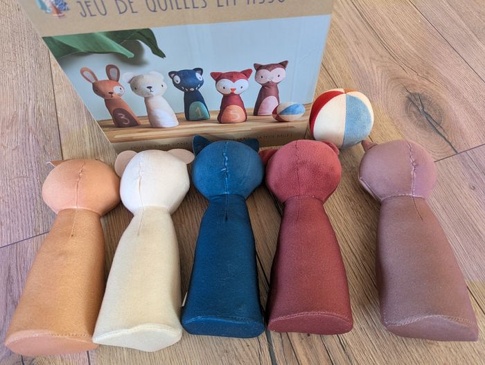 Jeu de quilles tissus - photo numéro 3