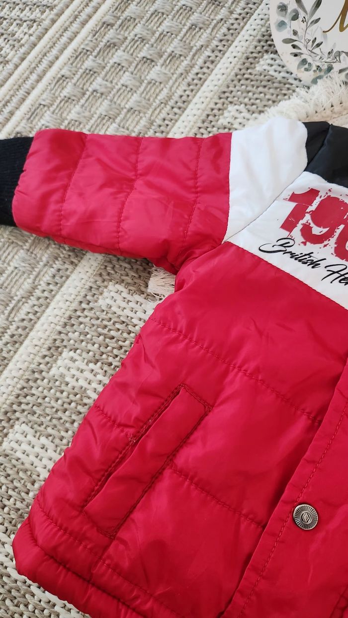 Manteau garçon 12mois Lee Cooper Rouge Blanc - photo numéro 2