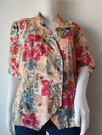 Blouse manches courtes ou chemisier vintage taille 44