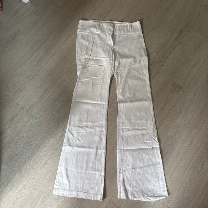 Pantalon femme blanc naf naf T38 - photo numéro 3
