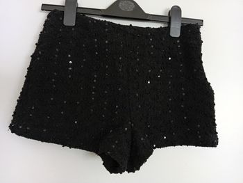 Short noir sequins t34/36