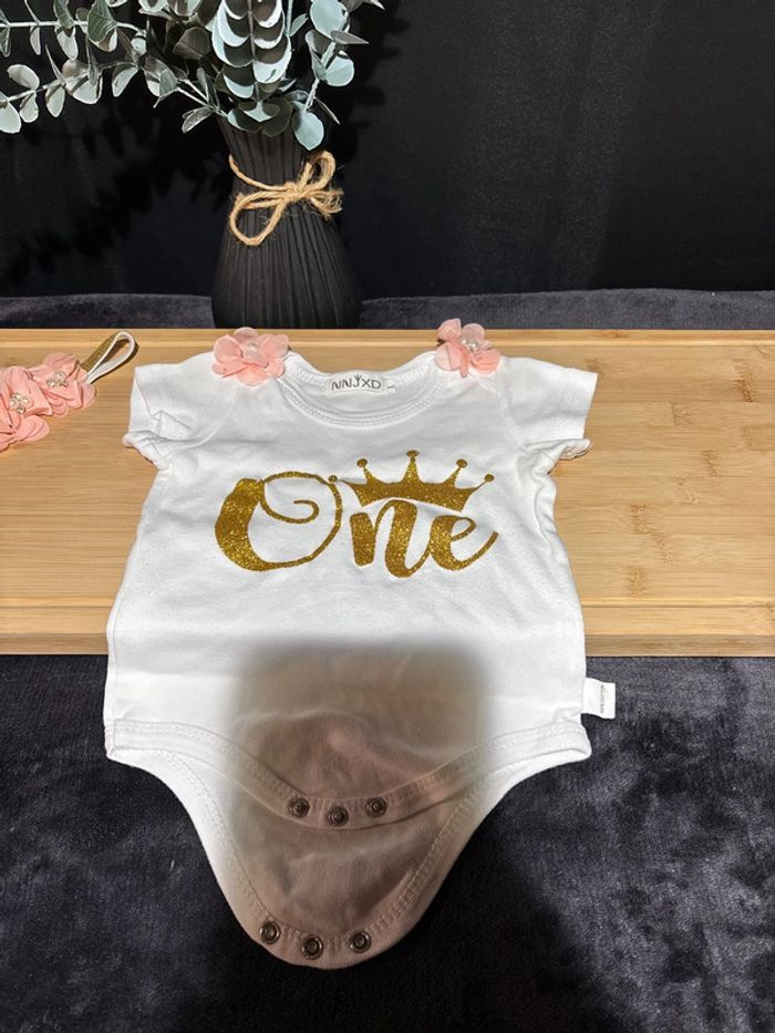 Ensemble pour 1er anniversaire tutu robe et bandeau - photo numéro 4