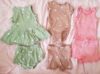 Lot de 3 ensembles débardeur/ short en coton bio