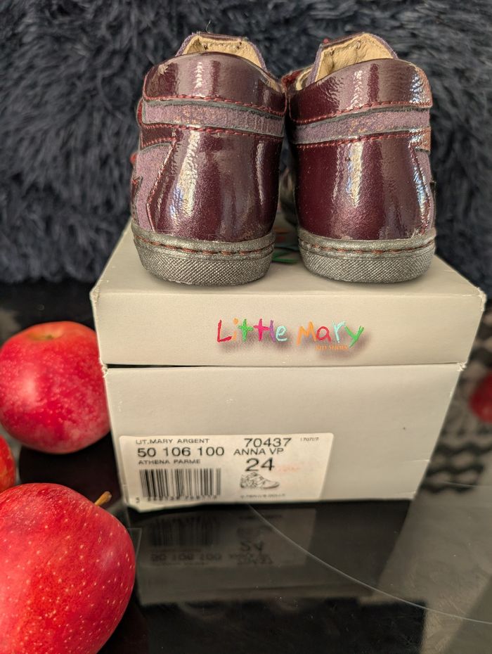 Bottines fille tout cuir doux et souple. Taille 24. Neuf. Little Mary marque française - photo numéro 2