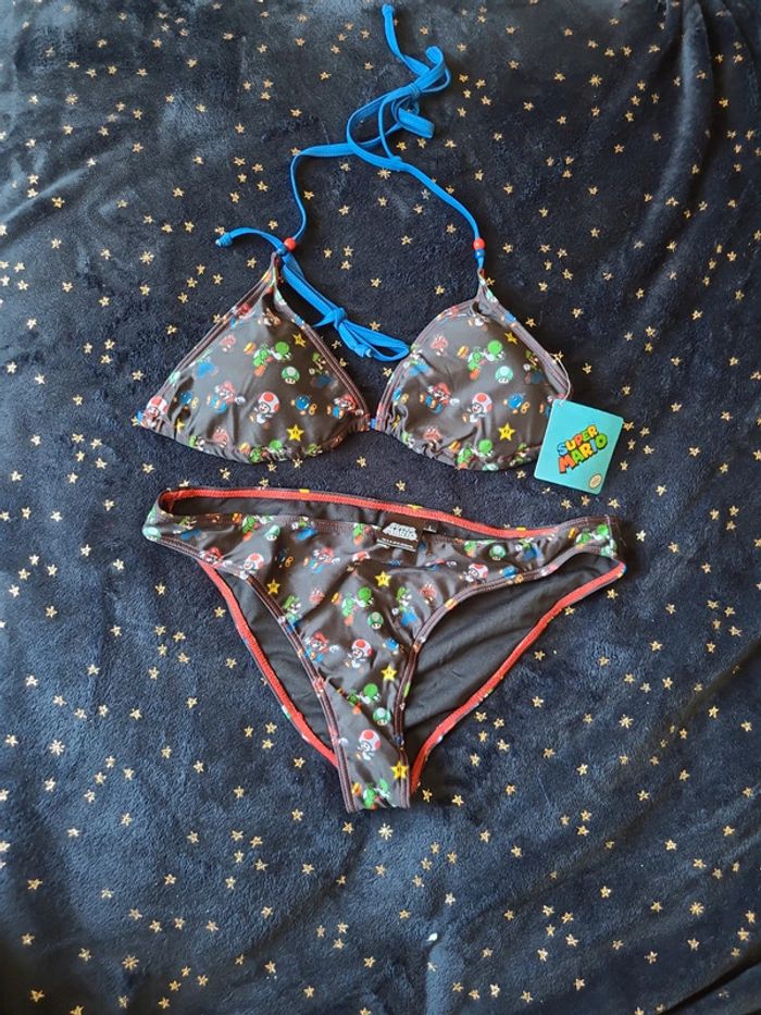 Maillot de bain Femme Taille L super Mario Neuf