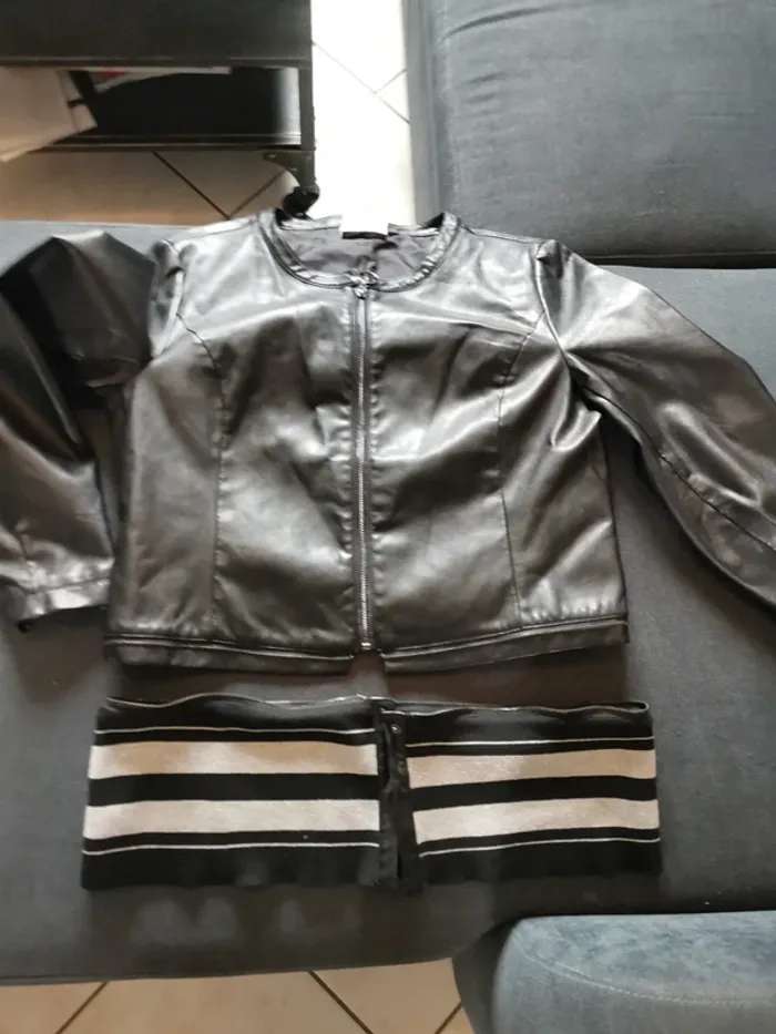 Veste simili cuire amovible - photo numéro 6