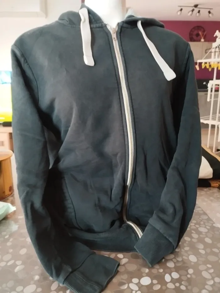 Sweat capuche homme taille L molletonné