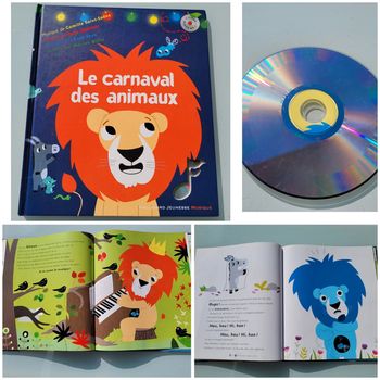 Livre avec CD 🦁 Le Carnaval des Animaux 🐯