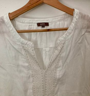 Blouse blanche légère Grain de Malice taille 42