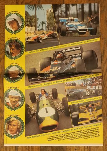 Ancien magazine super as avec poster pilotes course automobile n°49 1979 vintage