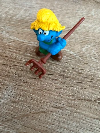 Figurine schtroumpfs agriculteur vintage schleich