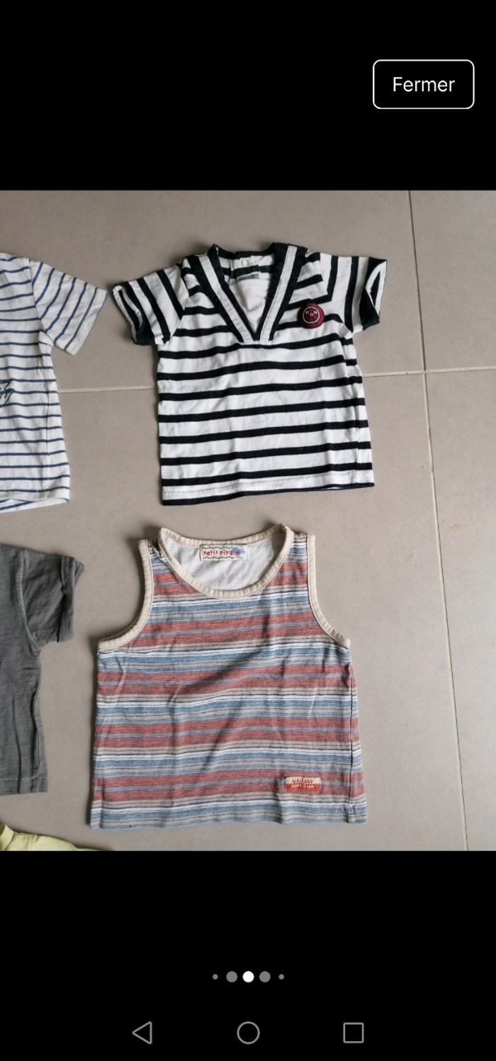 Lot 15 vêtements été garçon 9 mois - photo numéro 4