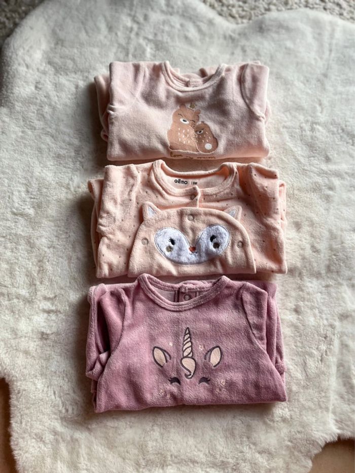 Lot pyjama polaire 3 mois
