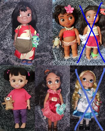 Poupées Disney animator neuves