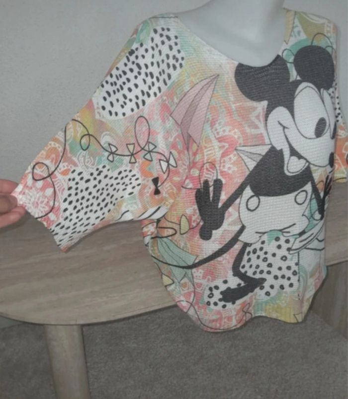 Pull oversize ajouré Mickey vintage - photo numéro 2