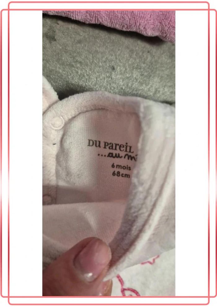 Lot 2 pyjamas velours. - photo numéro 2